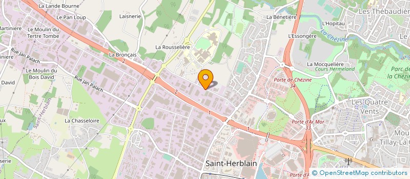 localisation de l'entreprise NANTES OUEST AUTOMOBILES à SAINT-HERBLAIN