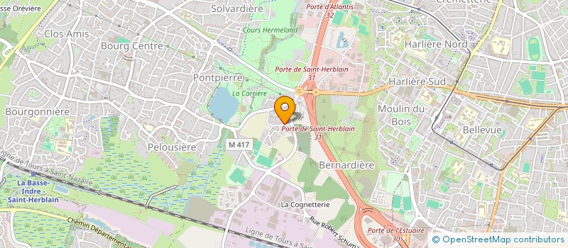localisation de l'entreprise NANTES REDEYEF SOLIDARITE SANTE à SAINT-HERBLAIN