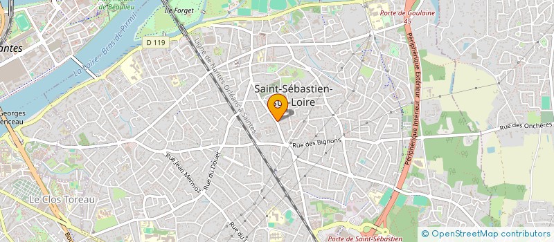 localisation de l'entreprise NANTES TAXIS'SERVICES  SAINT-SEBASTIEN-SUR-LOIRE