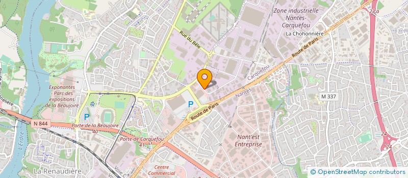 localisation de l'entreprise NANTHOME à NANTES