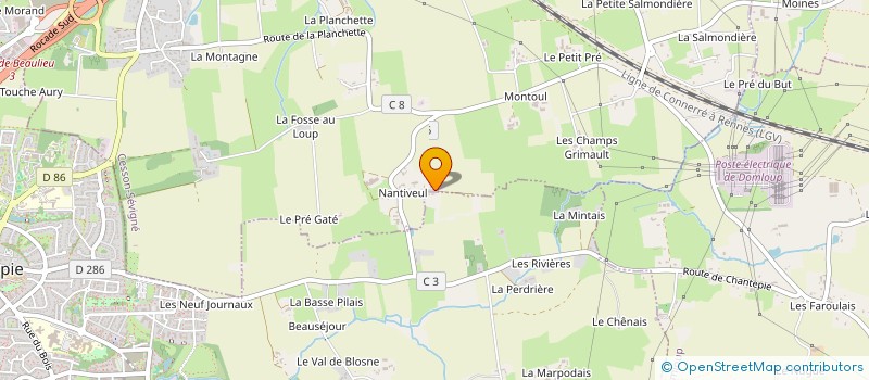 localisation de l'entreprise NANTIVEUL CAPITAL à CESSON-SEVIGNE