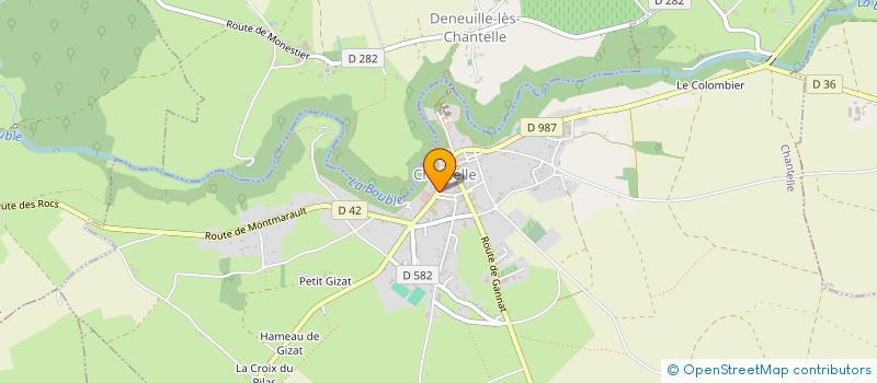 localisation de l'entreprise NANTUA  CHANTELLE