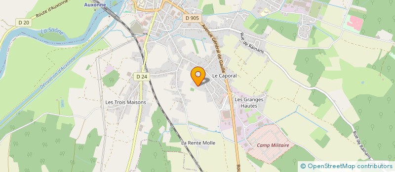 localisation de l'entreprise NANYRIL  AUXONNE