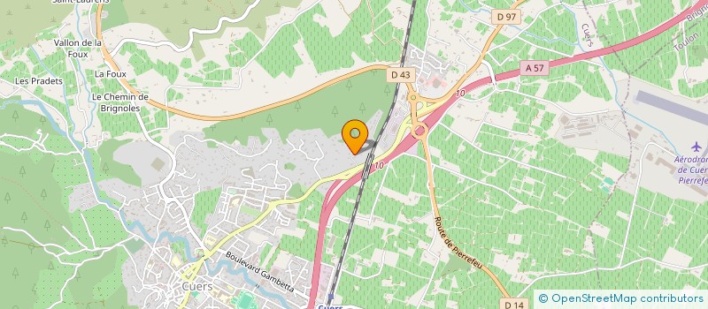 localisation de l'entreprise NAO  CUERS