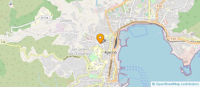 localisation de l'entreprise NAO MASSAGE à AJACCIO