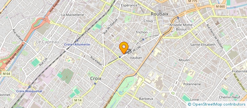 localisation de l'entreprise NAO MONTESQUIEU  ROUBAIX