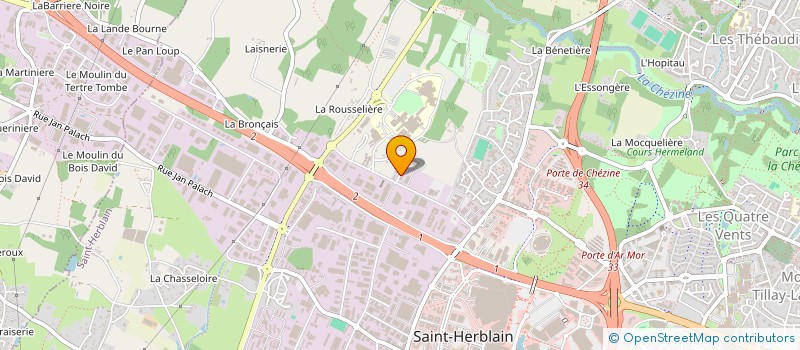 localisation de l'entreprise NAOBIOS à SAINT-HERBLAIN