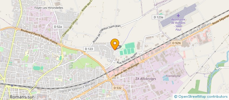 localisation de l'entreprise NAOE  ROMANS-SUR-ISERE