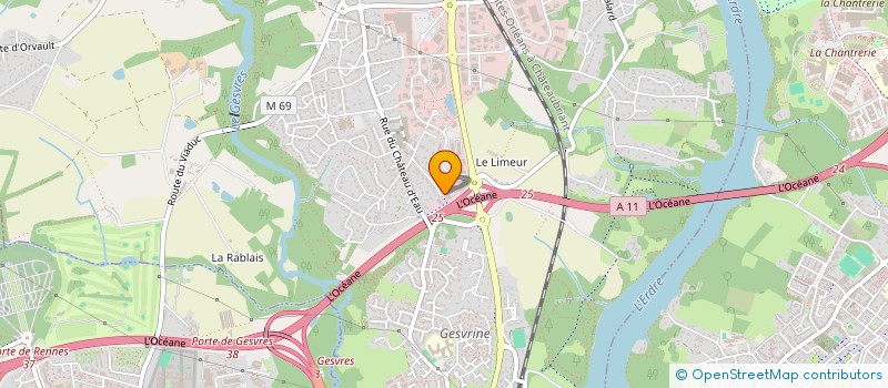 localisation de l'entreprise NAOLEB à LA CHAPELLE-SUR-ERDRE