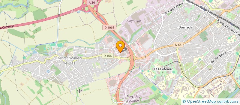 localisation de l'entreprise NAOM  MORSCHWILLER-LE-BAS