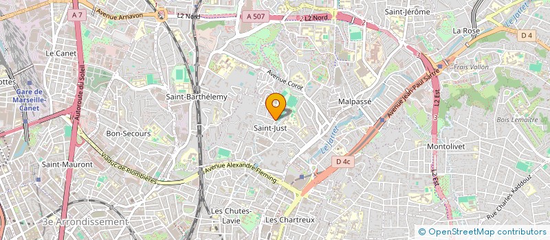 localisation de l'entreprise NAOMI-JESSYCA à MARSEILLE