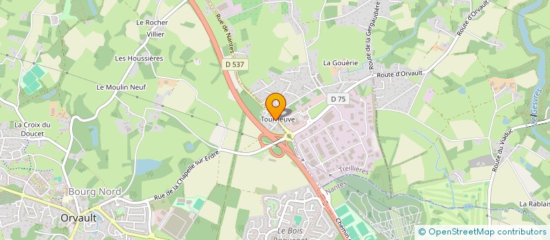 localisation de l'entreprise NAONEC à ORVAULT