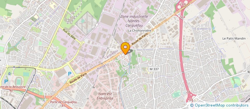 localisation de l'entreprise NAONED TRANSPORT à NANTES