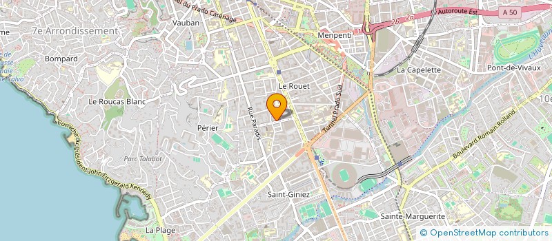 localisation de l'entreprise NAOR 26  MARSEILLE