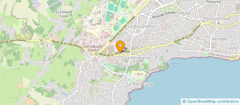 localisation de l'entreprise NAOS à SAINT-NAZAIRE