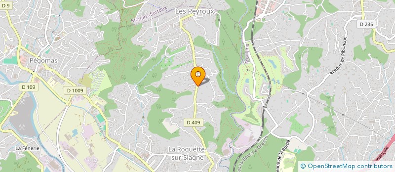 localisation de l'entreprise NAOS à LA ROQUETTE-SUR-SIAGNE