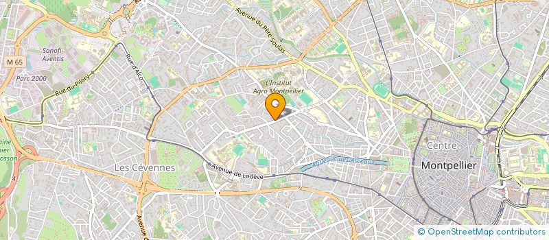 localisation de l'entreprise NAOS DEVELOPPEMENT à MONTPELLIER