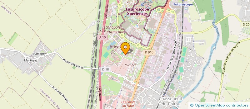 localisation de l'entreprise NAOS MURS STRASBOURG PARLEMENT  CHASSENEUIL-DU-POITOU