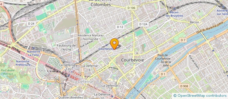 localisation de l'entreprise NAOS SERVICES à COURBEVOIE