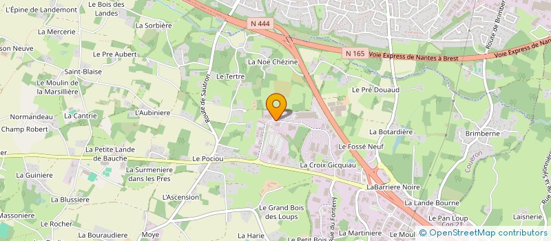 localisation de l'entreprise NAOSANTE à COUERON