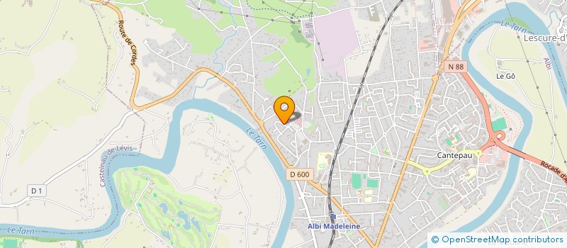 localisation de l'entreprise NAOURBERY à ALBI