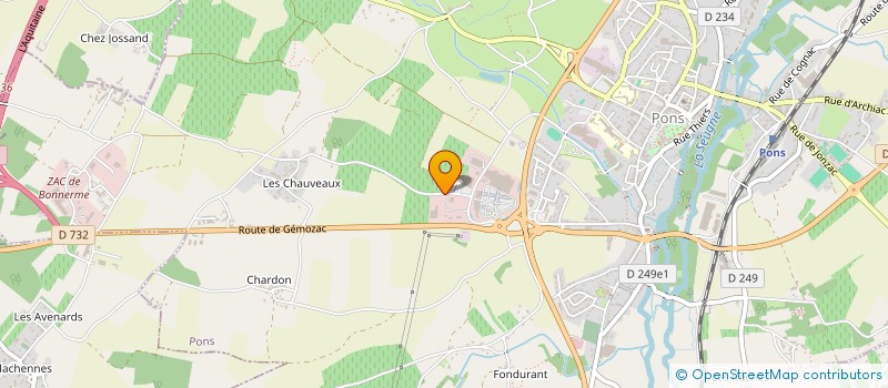 localisation de l'entreprise NAOUSSA à PONS