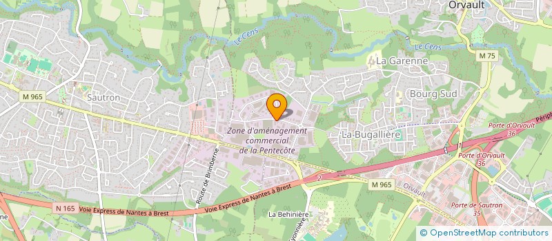 localisation de l'entreprise NAOWASH  ORVAULT