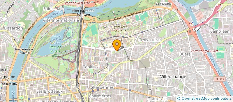 localisation de l'entreprise NAPAD  VILLEURBANNE