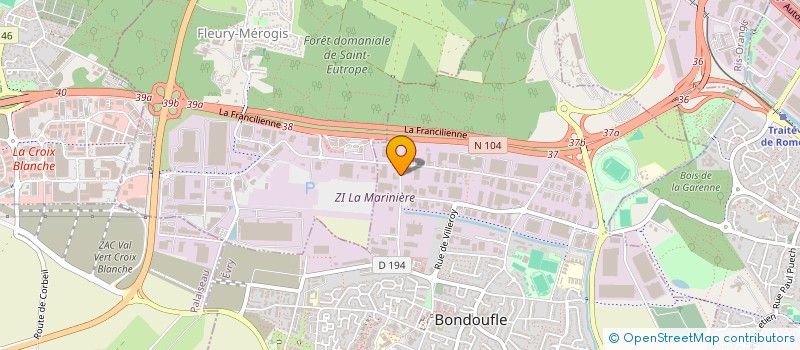 localisation de l'entreprise NAPALS à BONDOUFLE