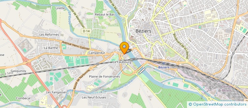 localisation de l'entreprise NAPAZ à BEZIERS