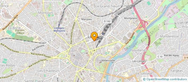 localisation de l'entreprise NAPHIL à LIMOGES