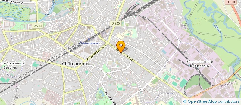localisation de l'entreprise NAPHY à CHATEAUROUX