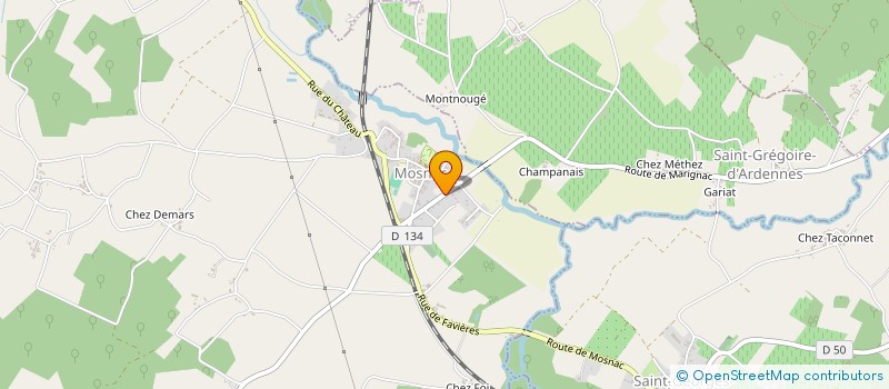 localisation de l'entreprise NAPO  BIRON