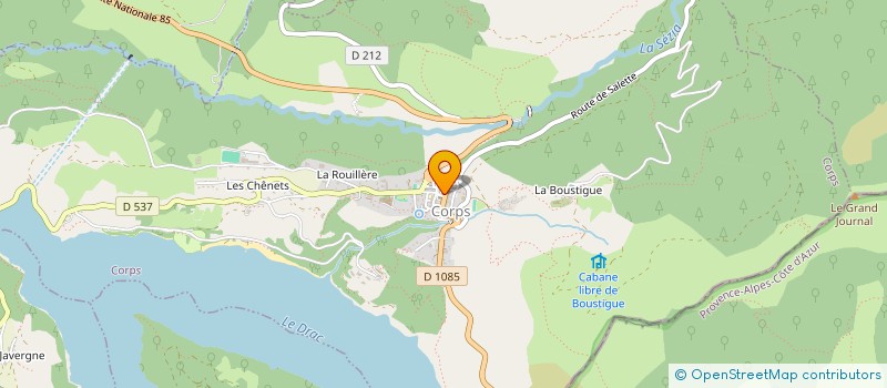 localisation de l'entreprise NAPOLEON A CORPS  CORPS