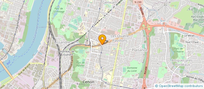 localisation de l'entreprise NAPOLI PIZZA à CENON