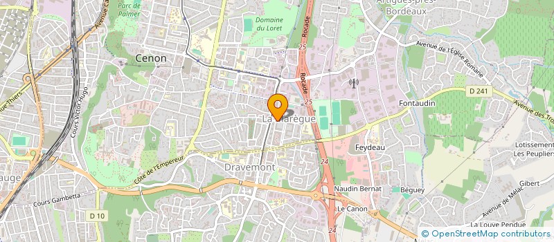 localisation de l'entreprise NAPOLI PIZZA LIBOURNE à CENON