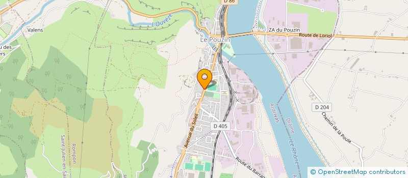 localisation de l'entreprise NAPOPIZZA  LE POUZIN