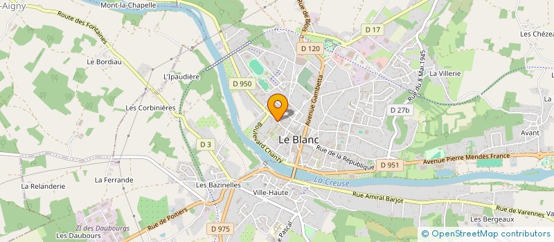 localisation de l'entreprise NAPOU à LE BLANC
