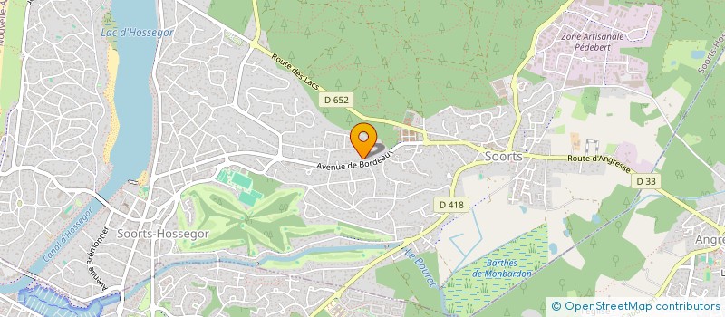 localisation de l'entreprise NAQUET à SOORTS-HOSSEGOR