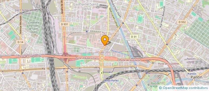localisation de l'entreprise NARAD à AUBERVILLIERS