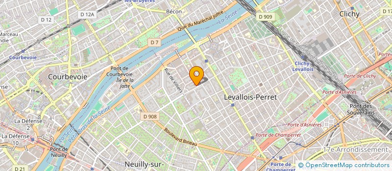 localisation de l'entreprise NARBE EVENTS à LEVALLOIS-PERRET