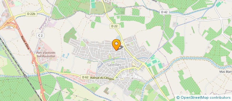 localisation de l'entreprise NARBO MARTIUS  SALEILLES