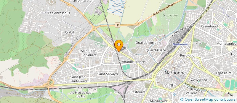 localisation de l'entreprise NARBO MARTIUS CYCLISME  NARBONNE