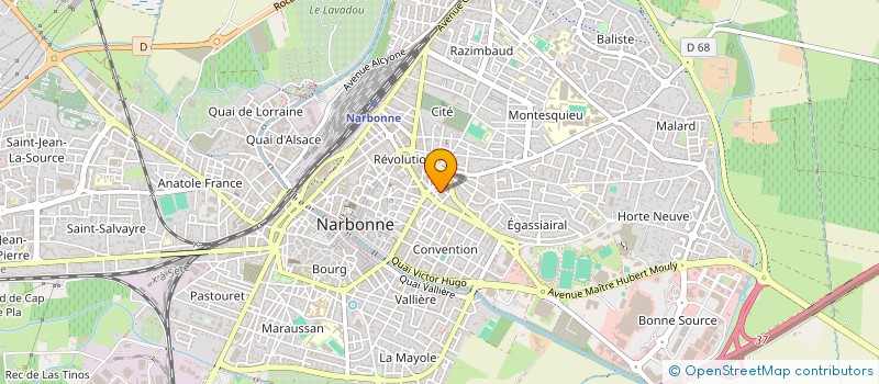 localisation de l'entreprise NARBO PEINTURE  NARBONNE