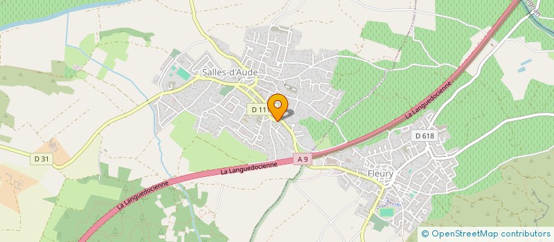 localisation de l'entreprise NARBON'AMBULANCES à SALLES-D'AUDE