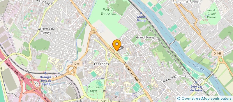 localisation de l'entreprise NARBONI HOLDINGS  EVRY-COURCOURONNES