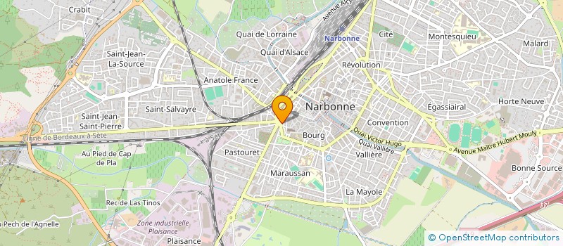 localisation de l'entreprise NARBONNE COIFFURE ESTHETIQUE à NARBONNE