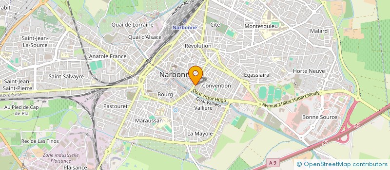localisation de l'entreprise NARBONNE COWORKING à NARBONNE