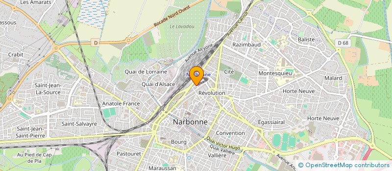 localisation de l'entreprise NARBONNE ENVIRONNEMENT  NARBONNE