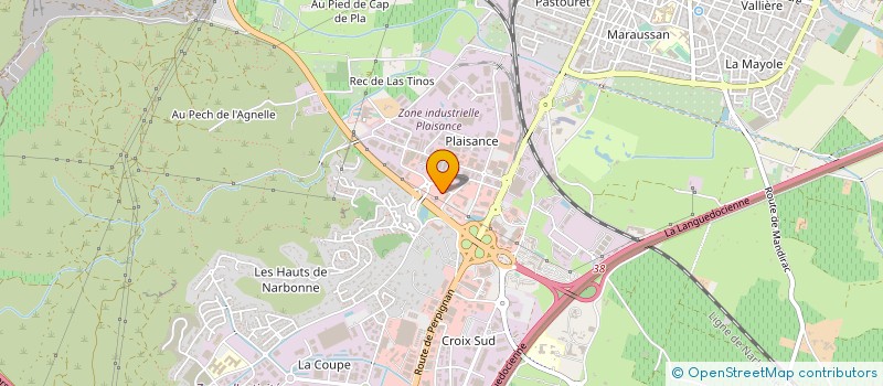 localisation de l'entreprise NARBONNE MATERIAUX-CARRELAGE  NARBONNE